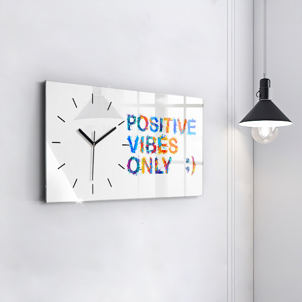 Horizontale Uhr Positives Zitat