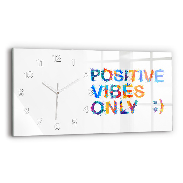 Horizontale Uhr Positives Zitat