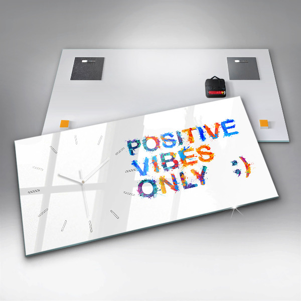 Horizontale Uhr Positives Zitat