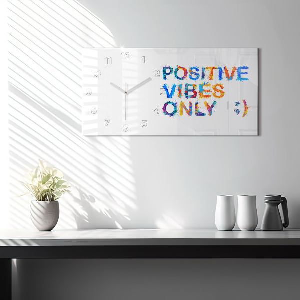 Horizontale Uhr Positives Zitat