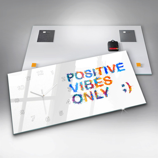 Horizontale Uhr Positives Zitat