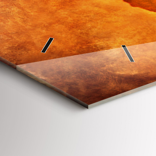 Horizontale Uhr mit motiv Große Weltkarte