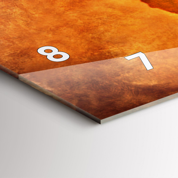 Horizontale Uhr mit motiv Große Weltkarte