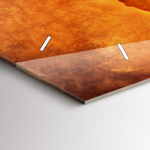 Horizontale Uhr mit motiv Große Weltkarte