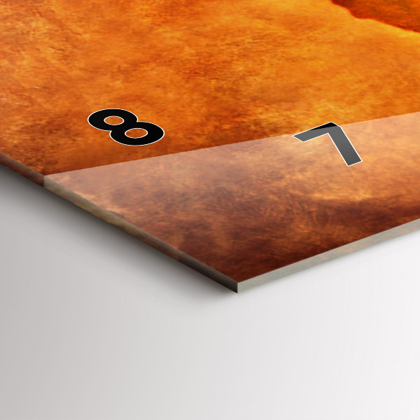 Horizontale Uhr mit motiv Große Weltkarte