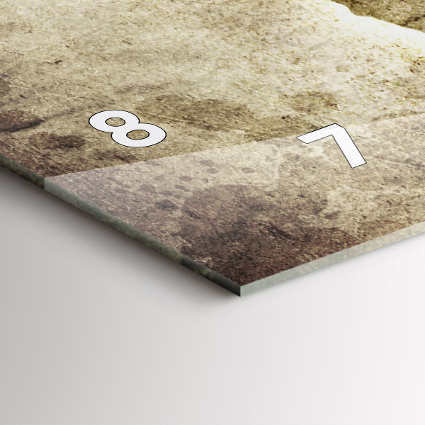 Horizontale Uhr Weltkarte