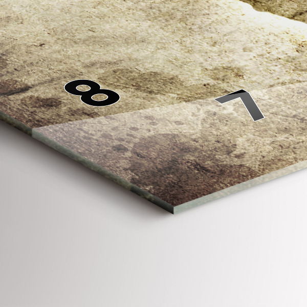 Horizontale Uhr Weltkarte