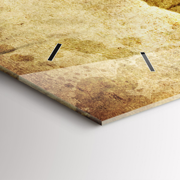 Horizontale Uhr mit motiv Alte Weltkarte