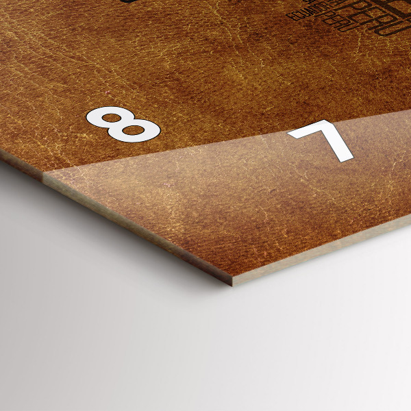 Horizontale Uhr Karte mit Ländernamen