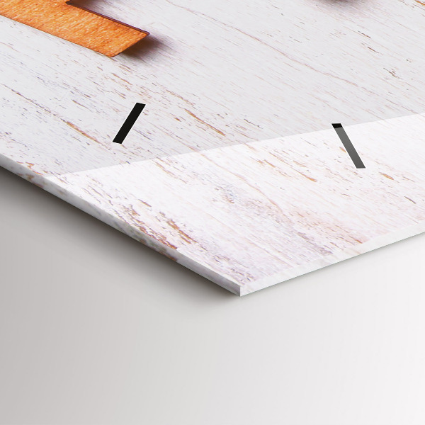 Horizontale Uhr mit motiv Familieninschrift