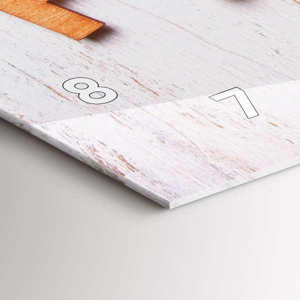 Horizontale Uhr mit motiv Familieninschrift