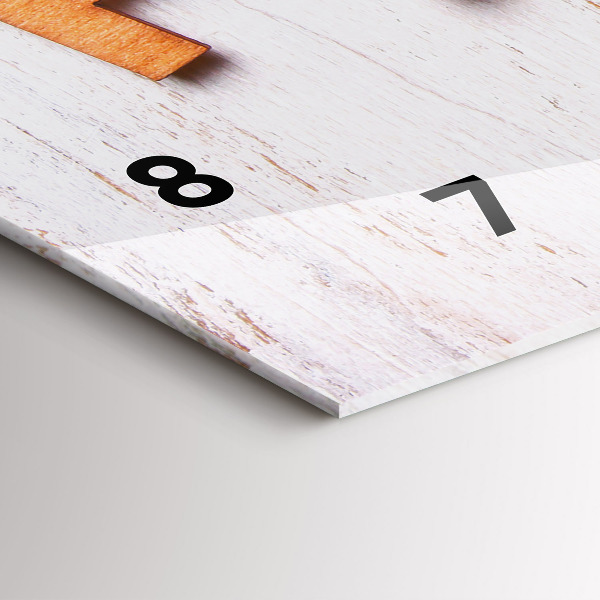 Horizontale Uhr mit motiv Familieninschrift