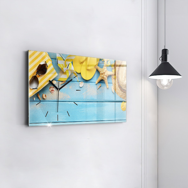 Horizontale Uhr mit motiv Strand-Accessoires