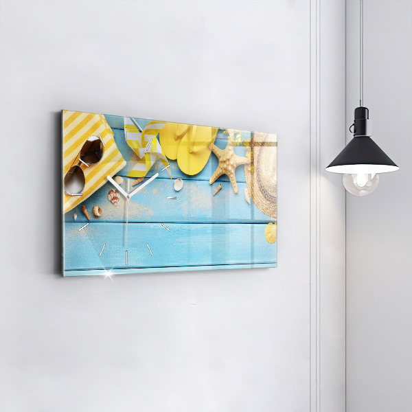 Horizontale Uhr mit motiv Strand-Accessoires