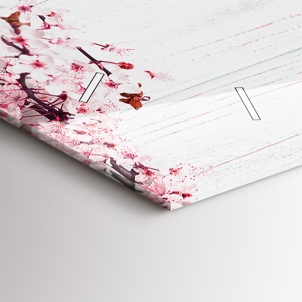 Horizontale Uhr mit motiv Frühlingsblumen