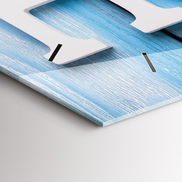 Horizontale Uhr Hausinschrift