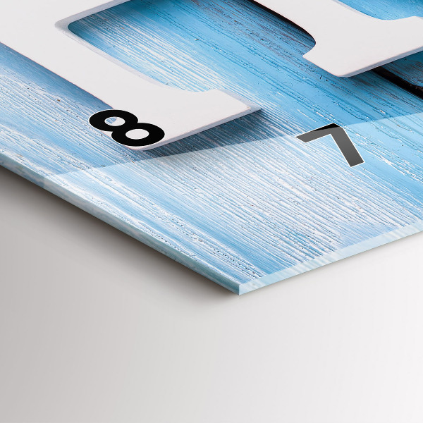 Horizontale Uhr Hausinschrift