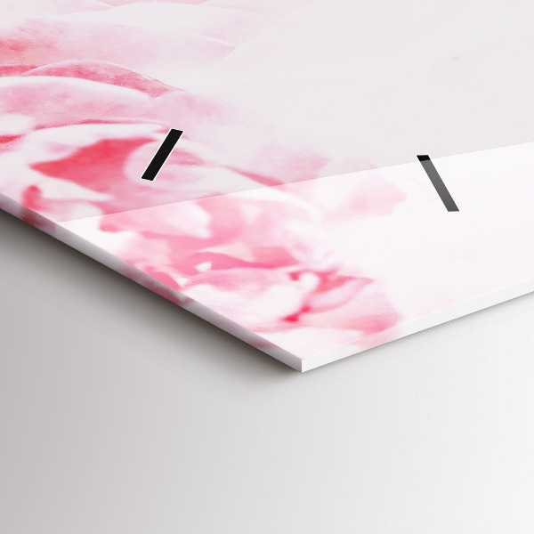 Horizontale Uhr Blühende Blumen