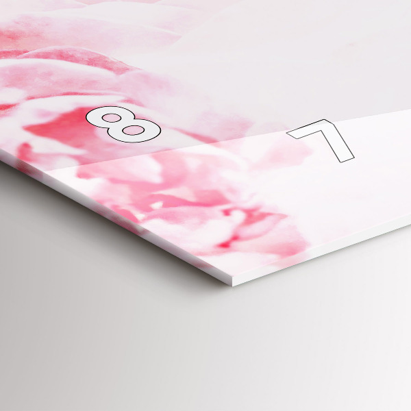 Horizontale Uhr Blühende Blumen