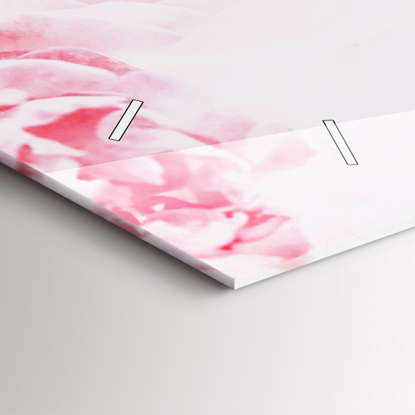 Horizontale Uhr Blühende Blumen