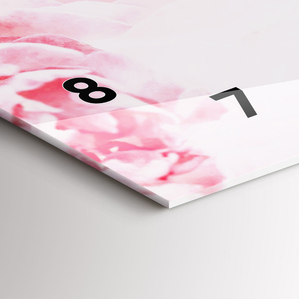 Horizontale Uhr Blühende Blumen