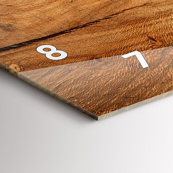 Horizontale Uhr Holztextur