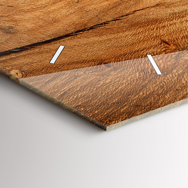 Horizontale Uhr Holztextur