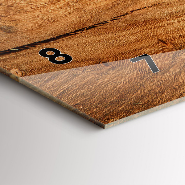 Horizontale Uhr Holztextur