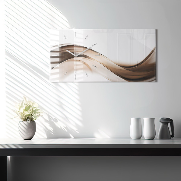 Horizontale Uhr mit motiv Abstrakte Linie