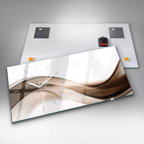 Horizontale Uhr mit motiv Abstrakte Linie