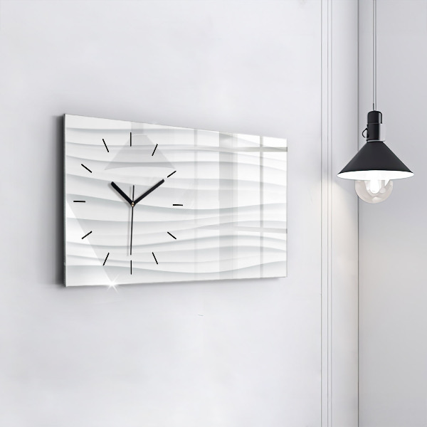 Horizontale Uhr mit motiv Textur der Wellen