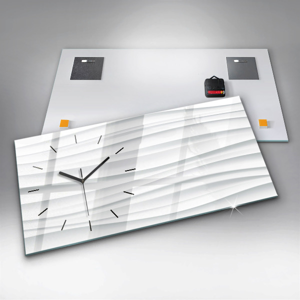 Horizontale Uhr mit motiv Textur der Wellen