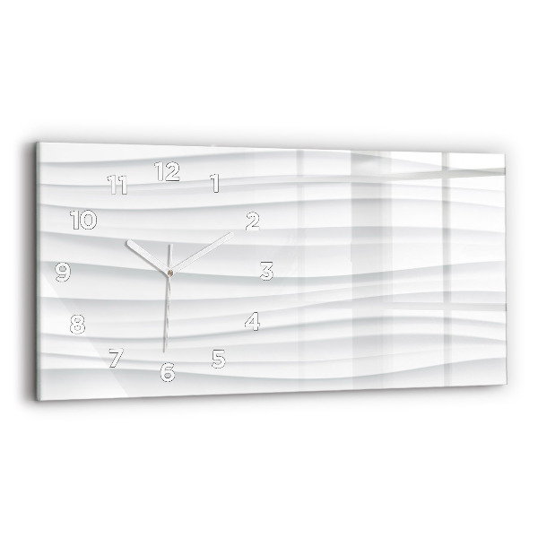 Horizontale Uhr mit motiv Textur der Wellen