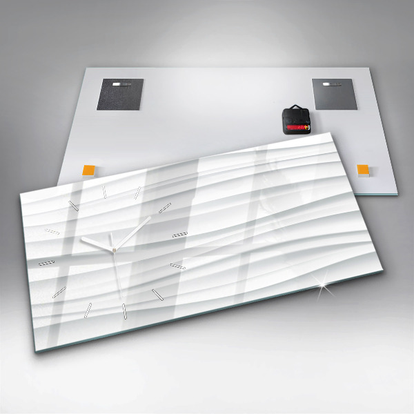 Horizontale Uhr mit motiv Textur der Wellen