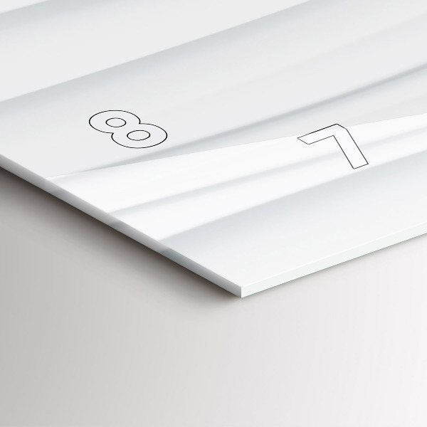 Horizontale Uhr mit motiv Textur der Wellen