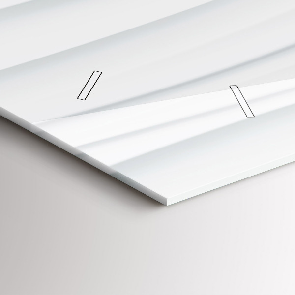 Horizontale Uhr mit motiv Textur der Wellen