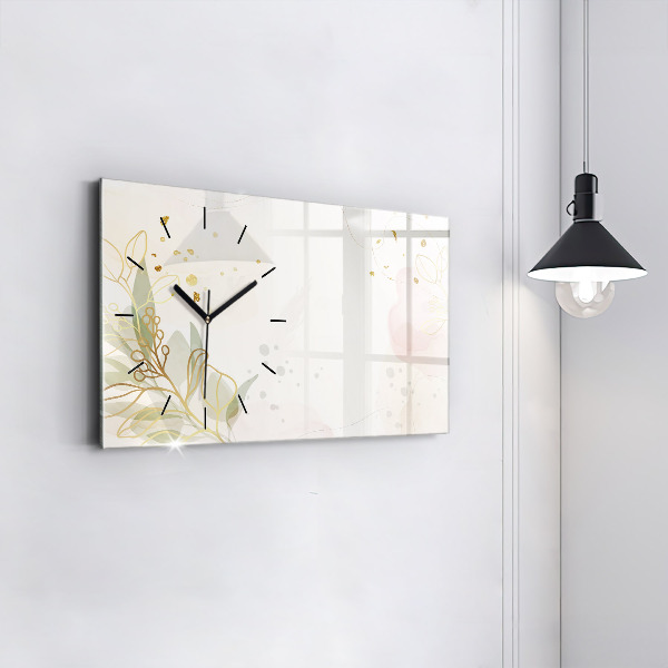 Horizontale Uhr mit motiv Pastell abstrakt