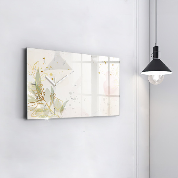 Horizontale Uhr mit motiv Pastell abstrakt