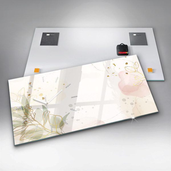 Horizontale Uhr mit motiv Pastell abstrakt