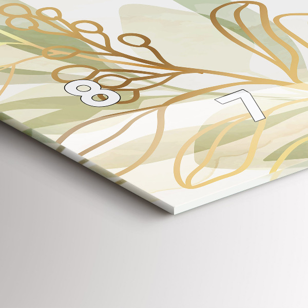 Horizontale Uhr mit motiv Pastell abstrakt