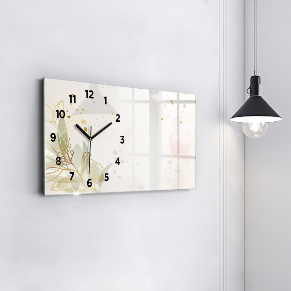 Horizontale Uhr mit motiv Pastell abstrakt