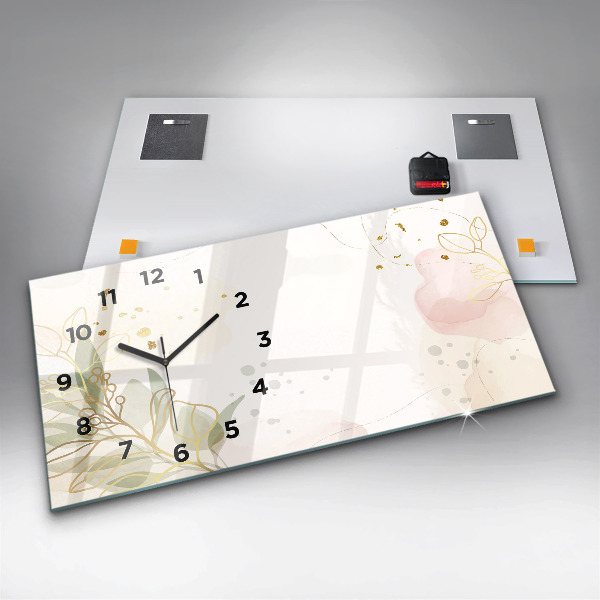 Horizontale Uhr mit motiv Pastell abstrakt