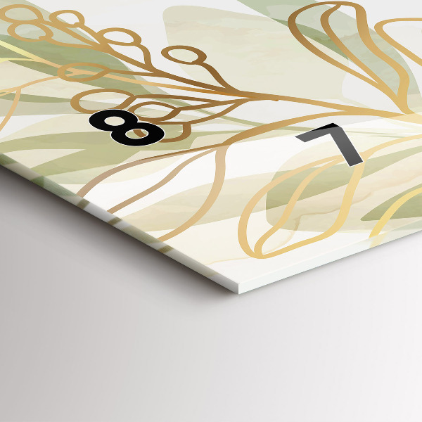 Horizontale Uhr mit motiv Pastell abstrakt