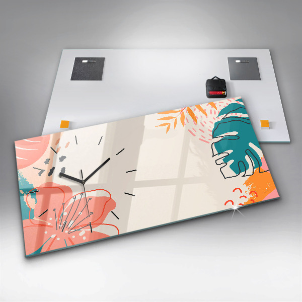 Horizontale Uhr Hawaiianische Pflanzen