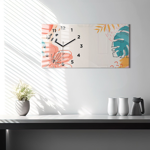 Horizontale Uhr Hawaiianische Pflanzen