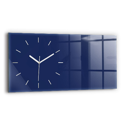Horizontale Uhr mit motiv Marineblau