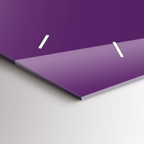 Horizontale Uhr Farbe lila