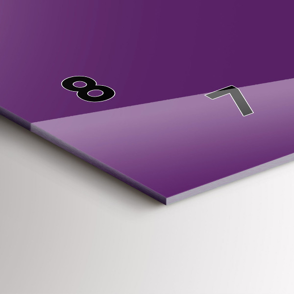 Horizontale Uhr Farbe lila