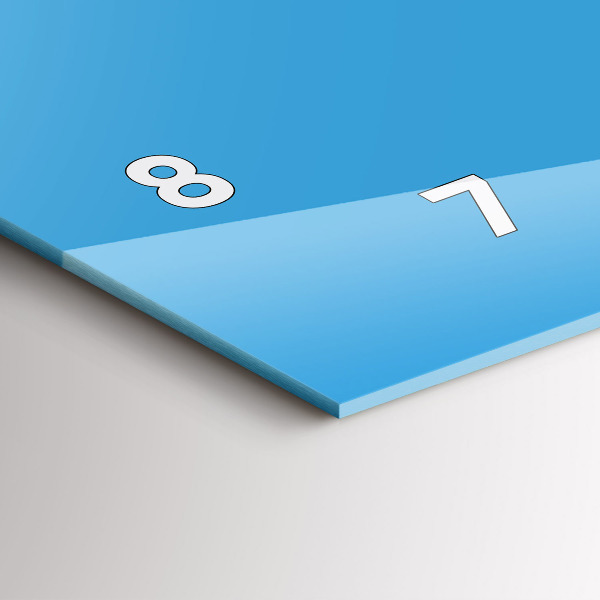 Horizontale Uhr Die Farbe Blau