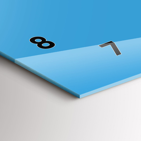 Horizontale Uhr Die Farbe Blau